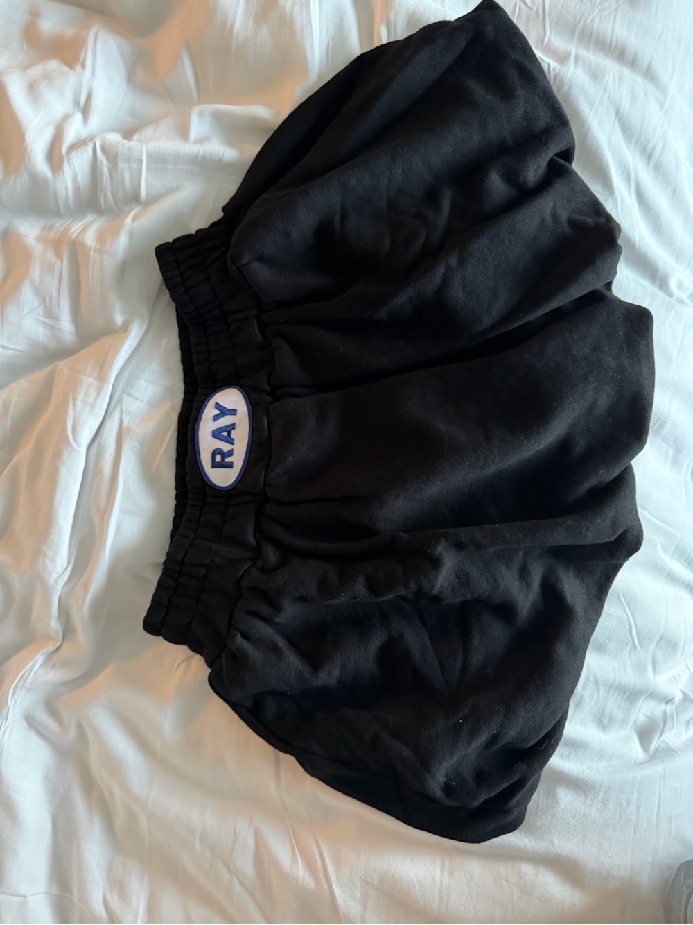 RAY Black Elastic Waist Skirt